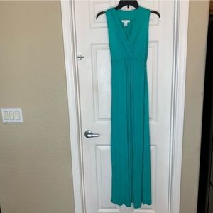 Motherhood Maternity Turquoise Maxi Dress Size Small
